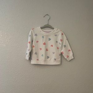 Size 12 Month Baby Girl Heart Sweatshirt